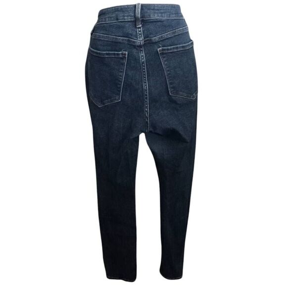 OLD NAVY ROCKSTAR SKINNY DISTRESSED JEANS DK.BLUE SZ.12 EUC. - Picture 4 of 6